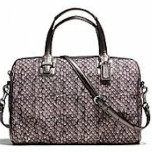 Coach taylor snake print satchel
